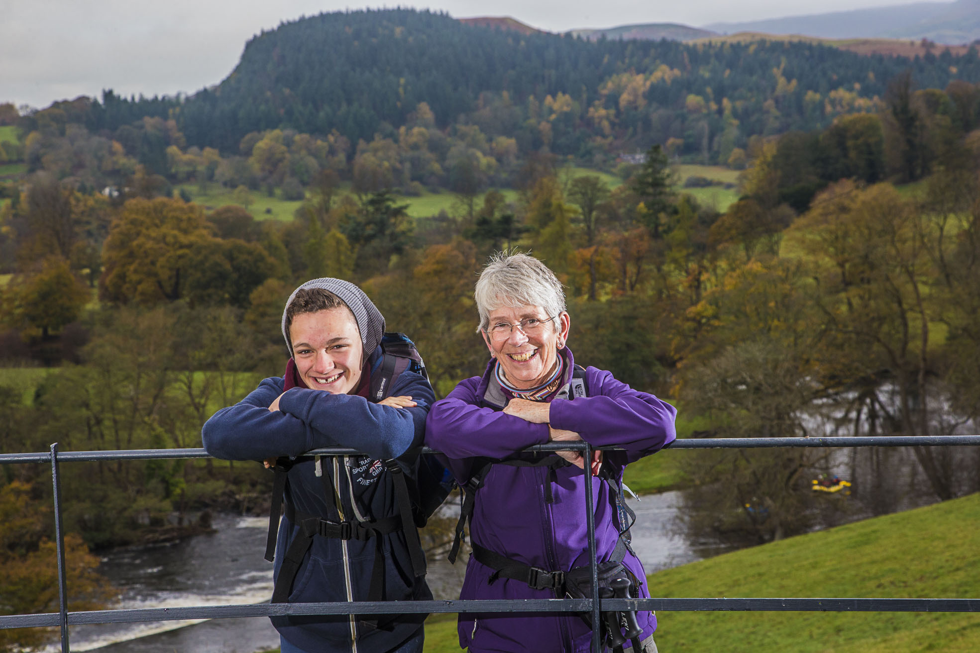 St Asaph: Gran and grandson take on Great Wall
