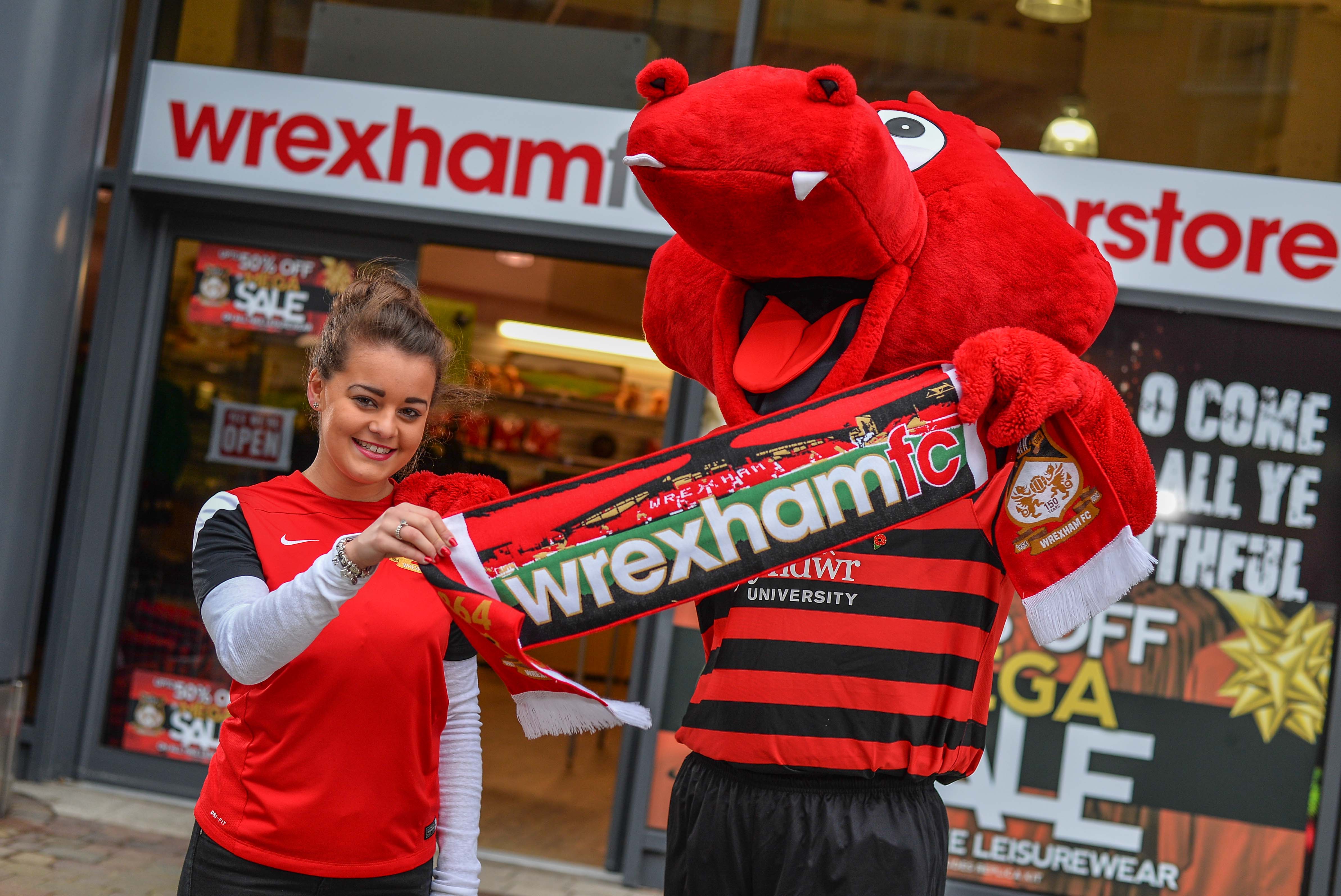 Wrexham FC scores big hit with record sales at pop-up shop