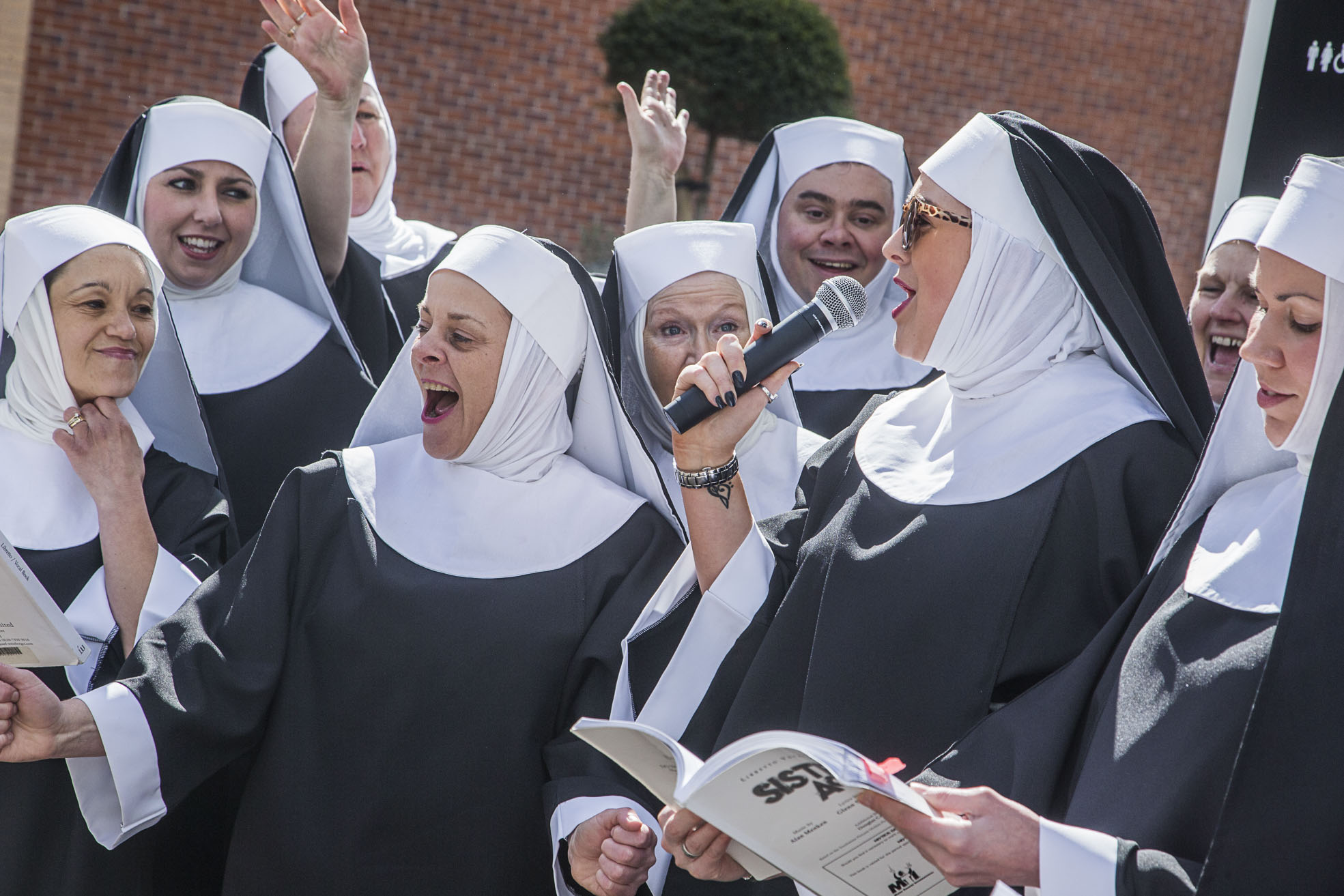 Sassy nuns from Llangollen surprise shoppers with musical performance