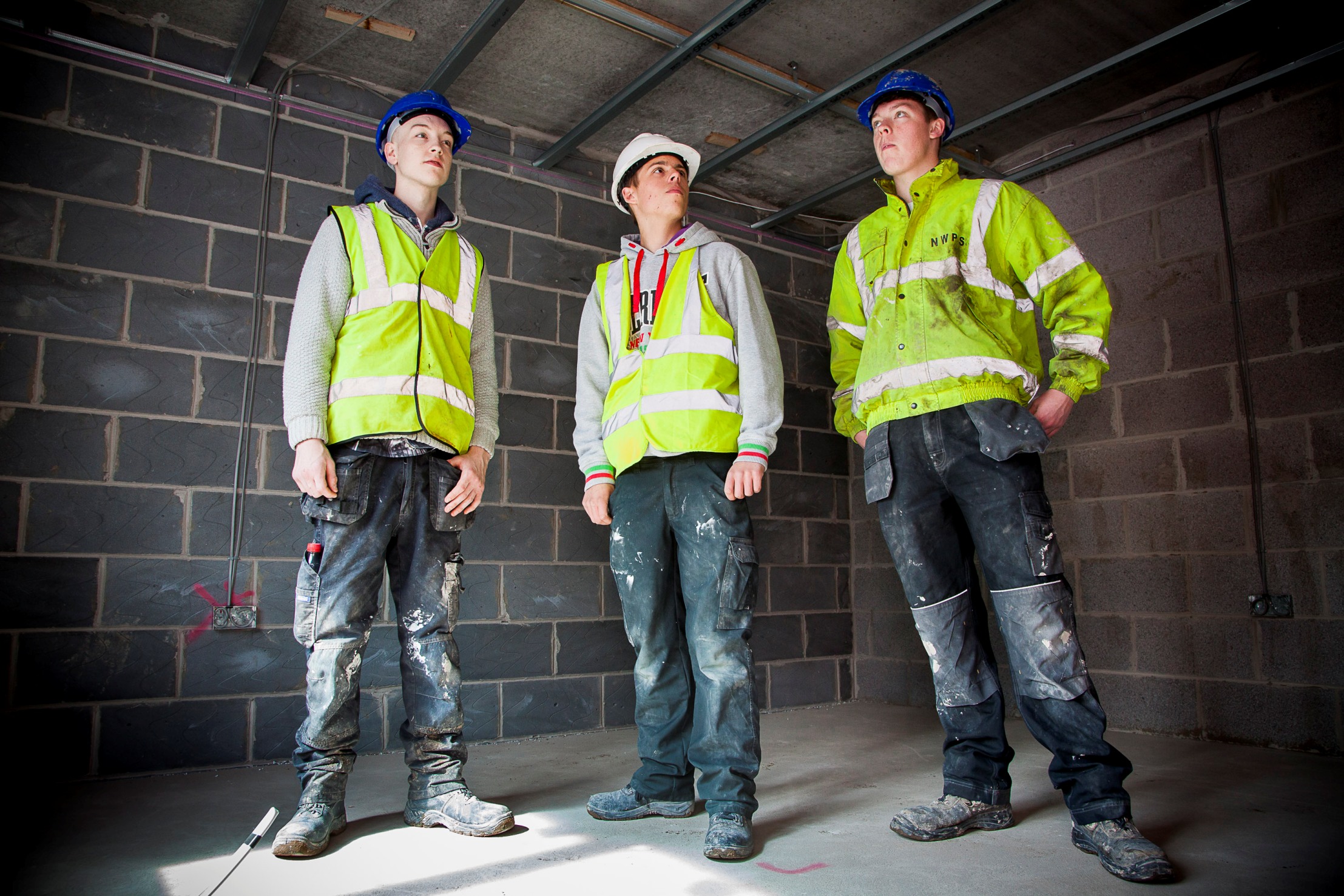 Students get a taste of the world of bricks and mortar with top builder