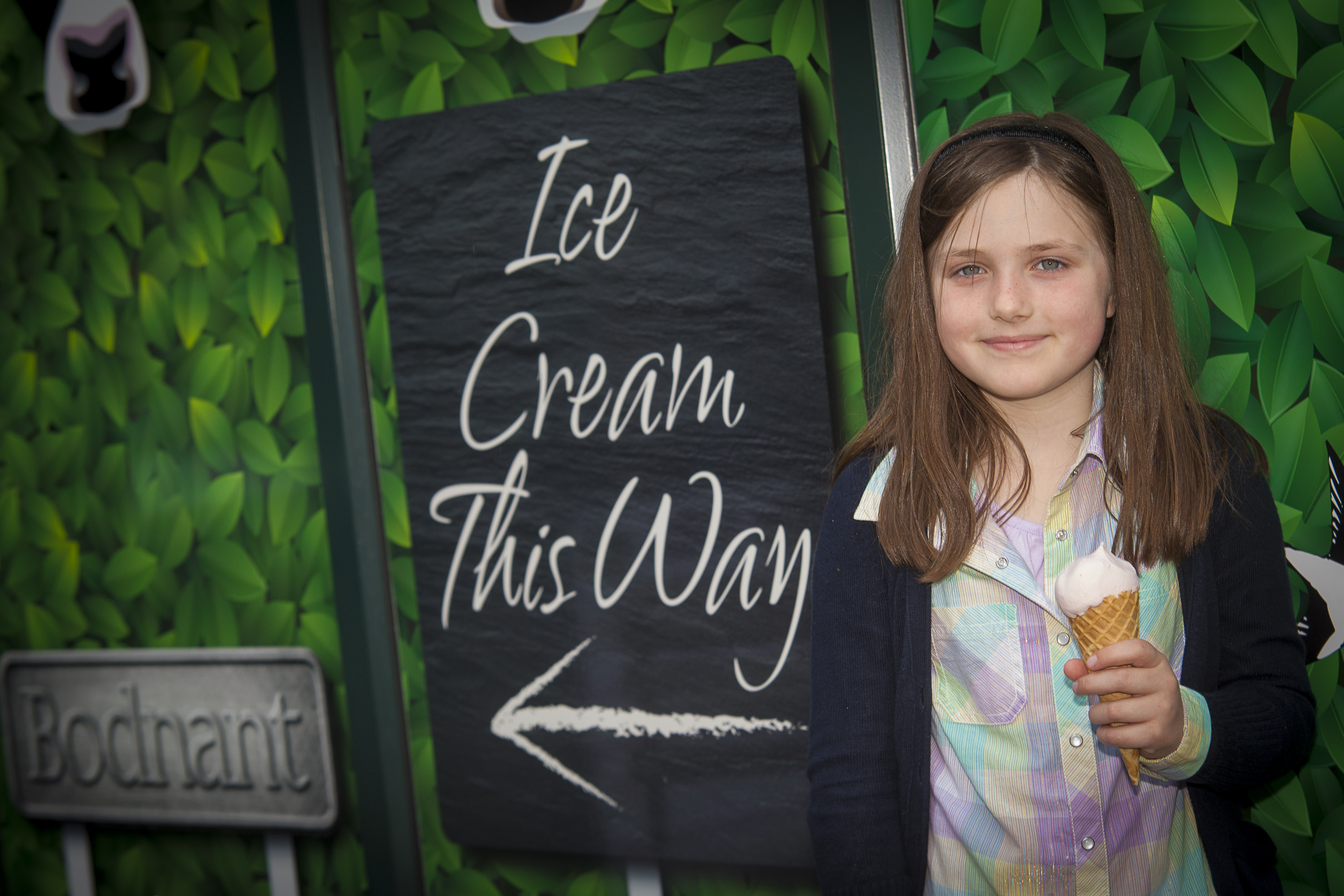 Bodnant Ice-cream being scooped up by visitors thanks to heatwave