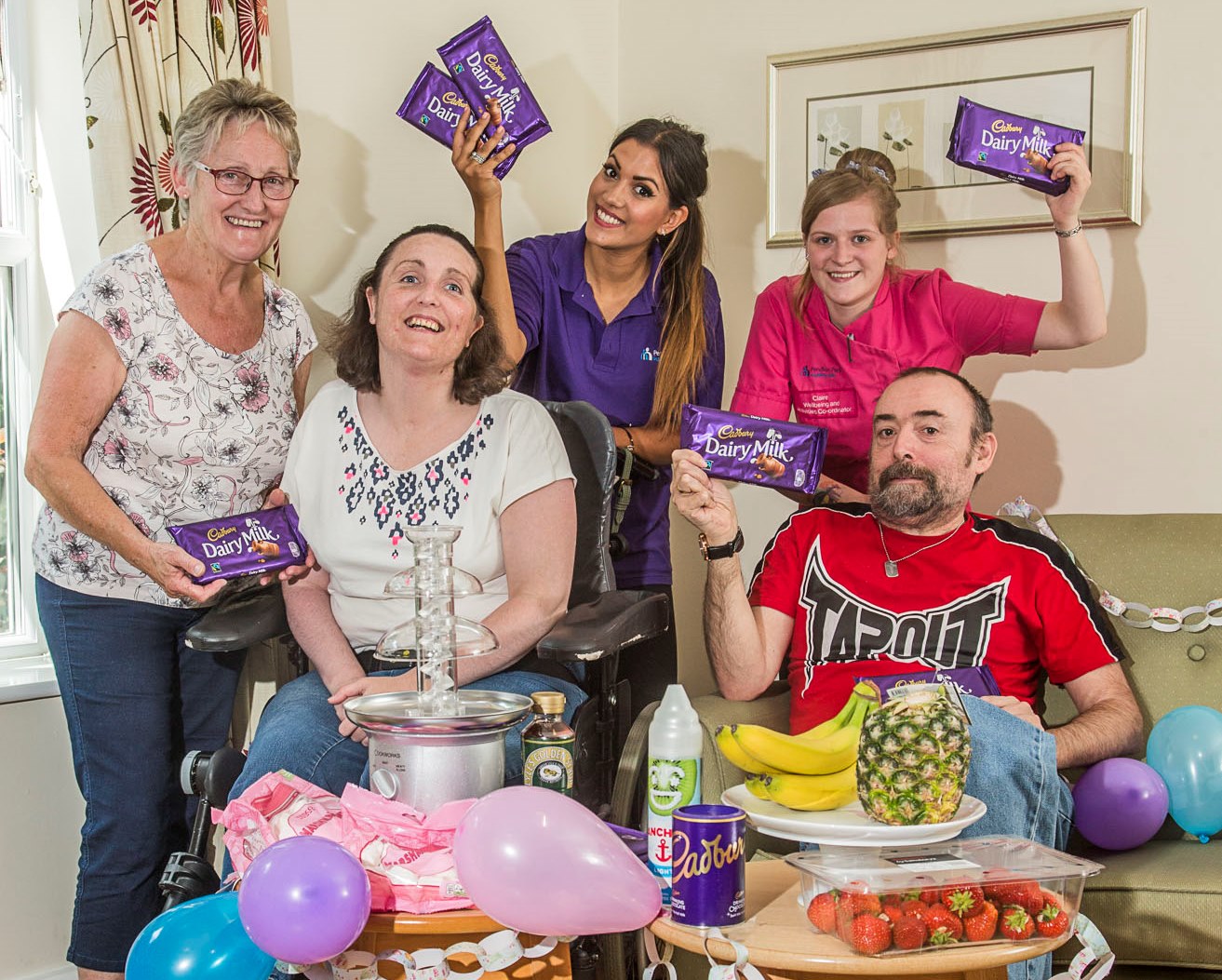 Care home residents in chocolate heaven at Pendine Park