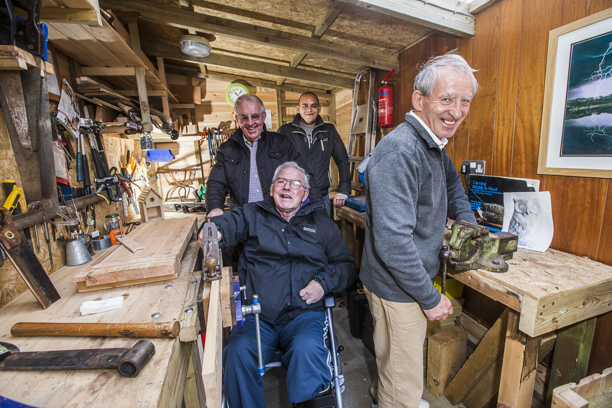 New Llanrwst Men’s shed helps gives stroke patient Bryan new lease of life