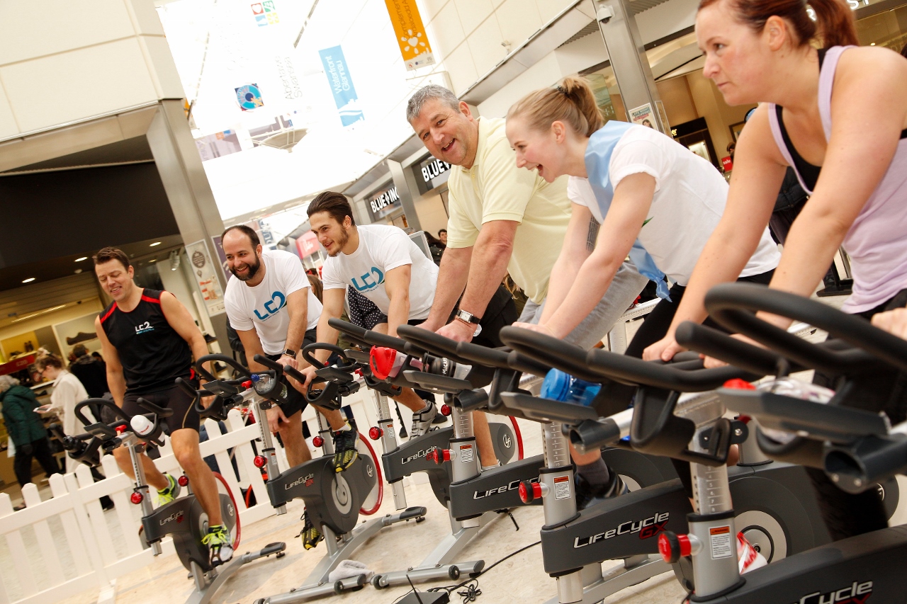 Shoppers get in a spin at the Quadrant