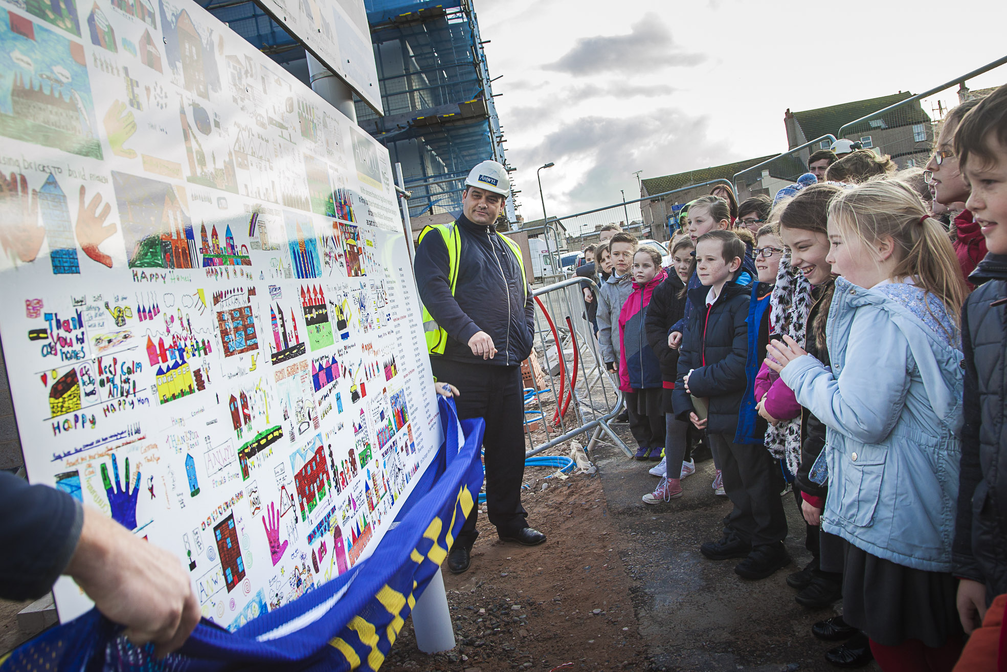 School pupils put their mark on town’s new housing development