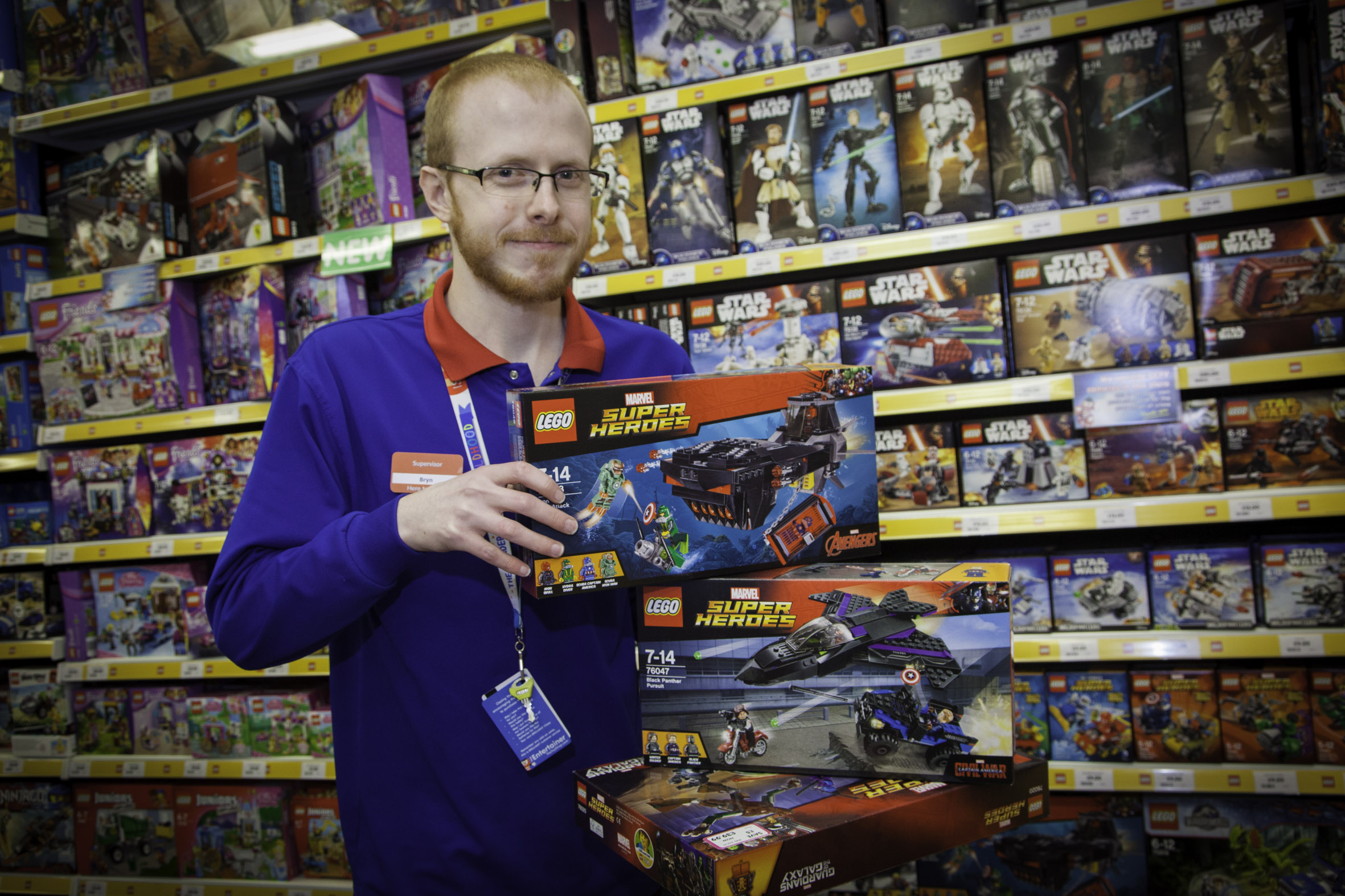 Toy store supervisor Bryn’s Lego hobby is as good as gold  