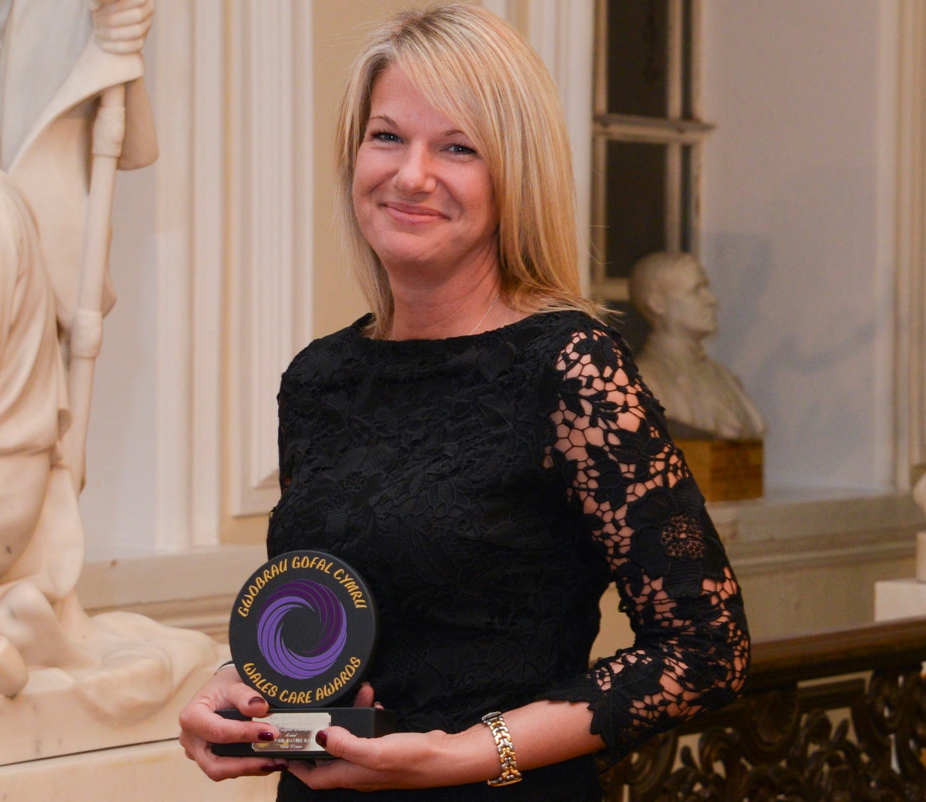 Louise on top of the world after winning gold award