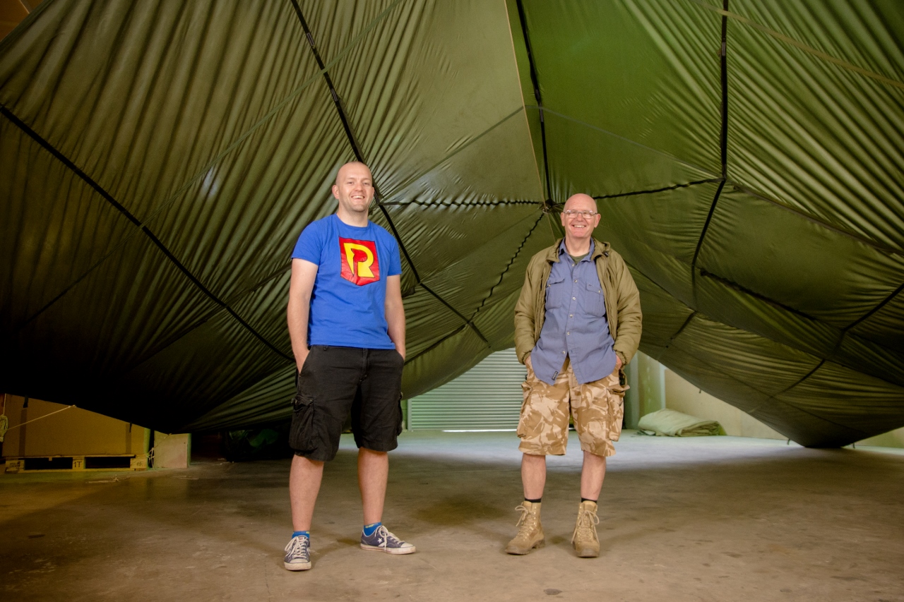 Parachute business booms as army surplus company turns them into tents