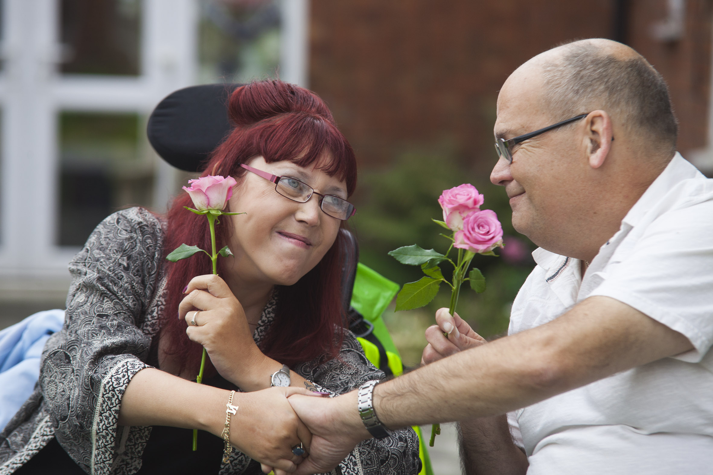 Care home love blossoms for devoted Sian and Steve