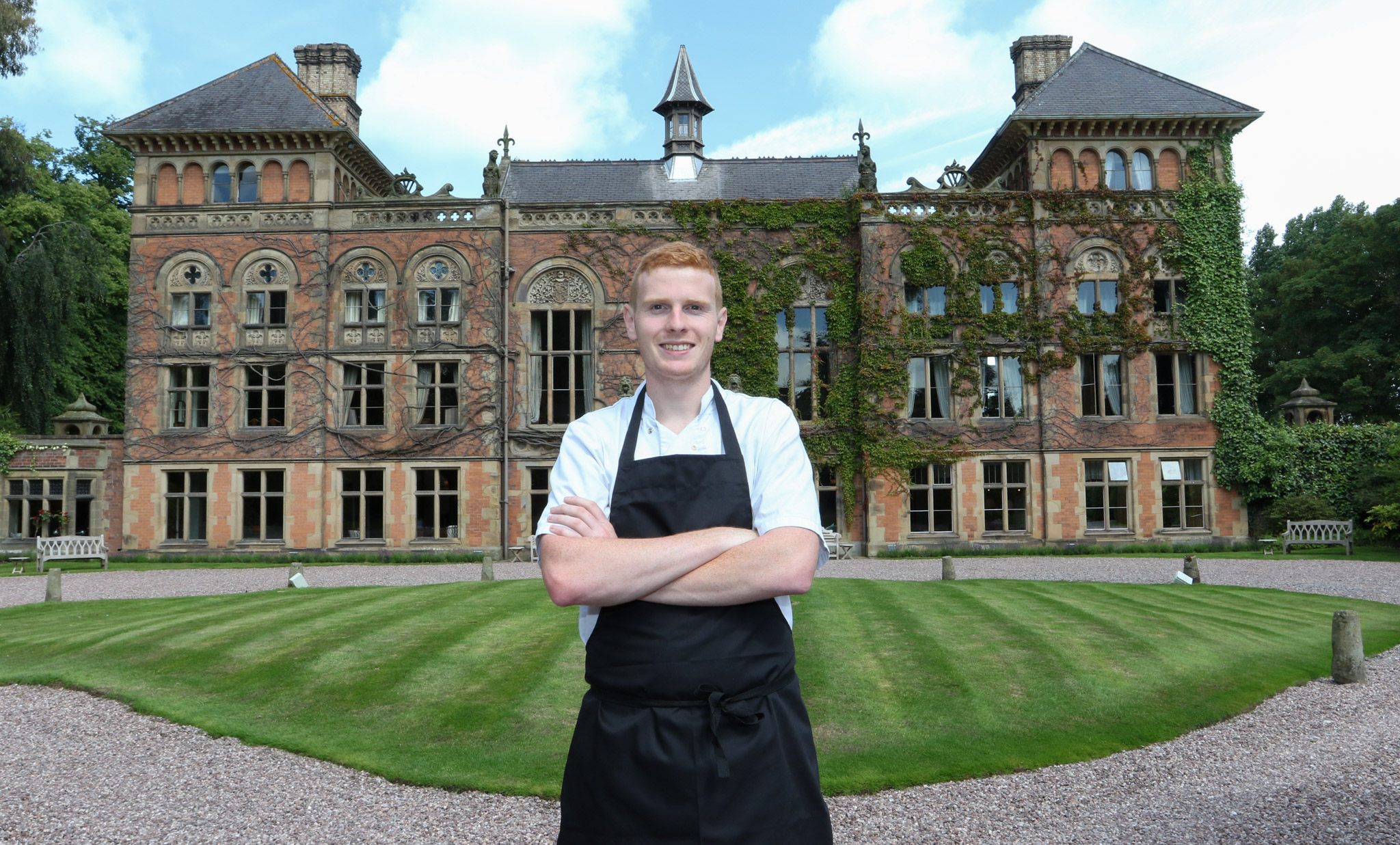 Head chef Scott who trained with TV star Tom Kerridge is cooking up new menu at Soughton Hall