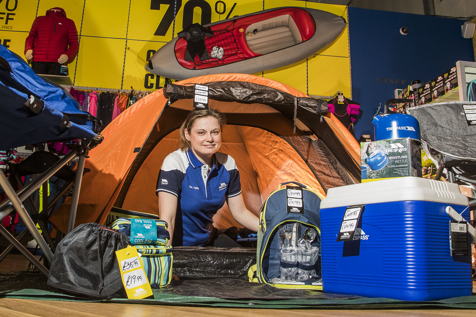 Open air girl Claire finds perfect job as the boss of outdoor store