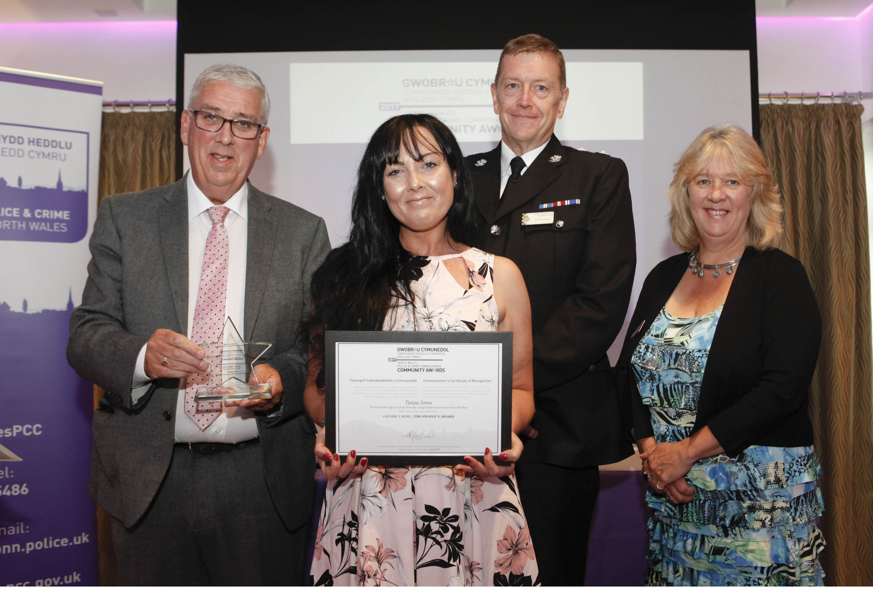 Tanya honoured for selfless work with homeless people