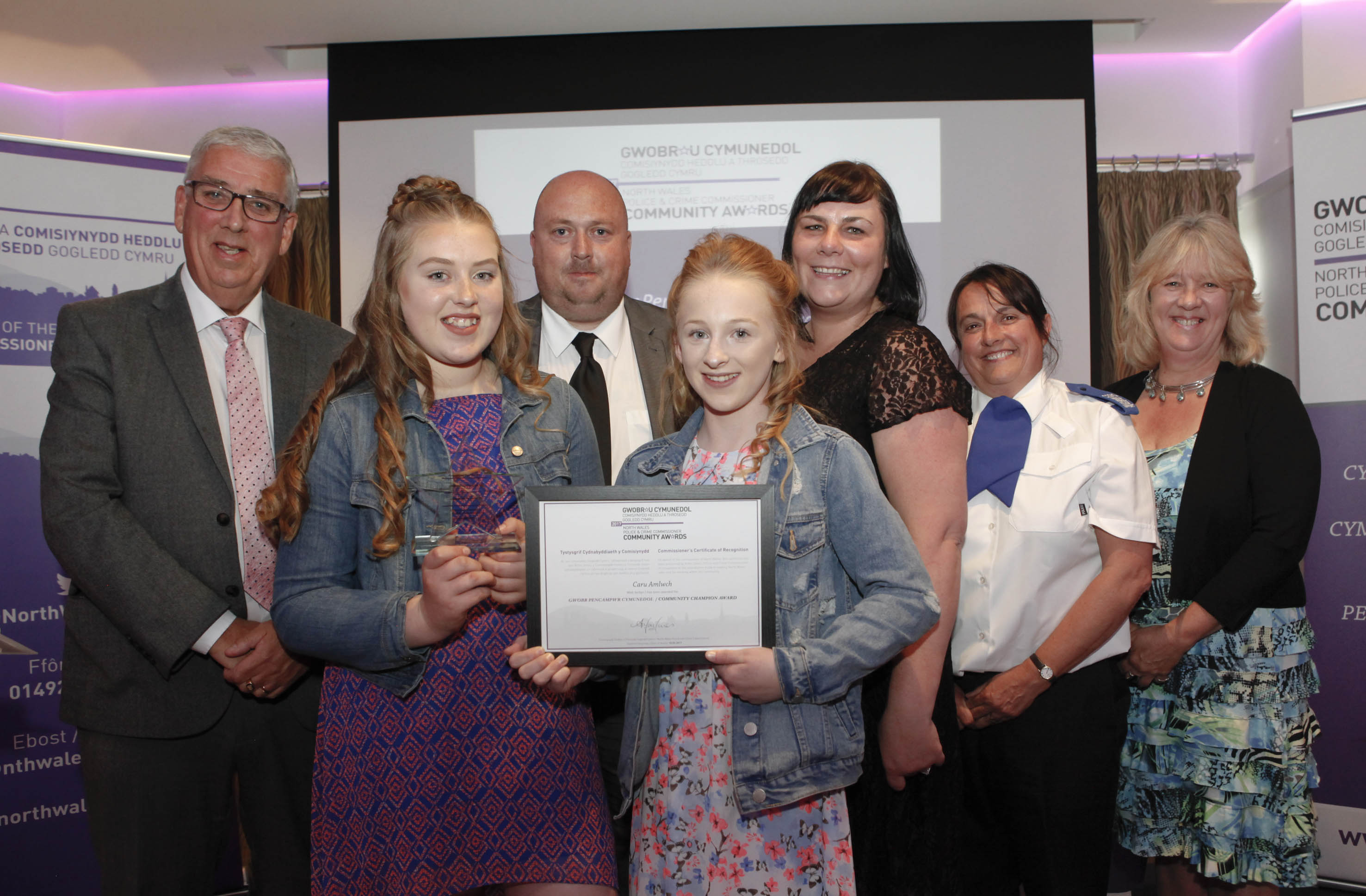 Amlwch community heroes win award