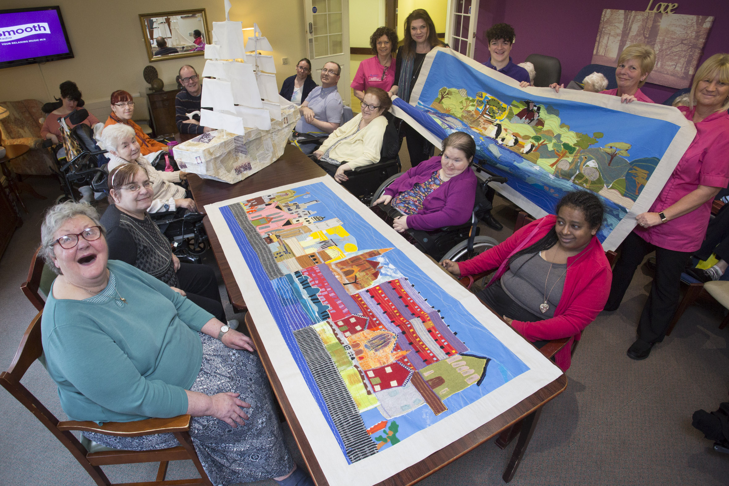 Patagonia tapestries created by care home residents go on show