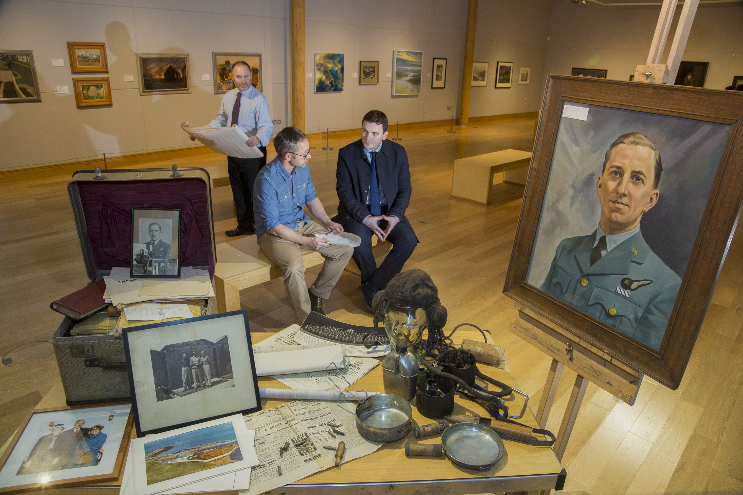 Historic memorabilia of two Anglesey air aces is handed over to museum