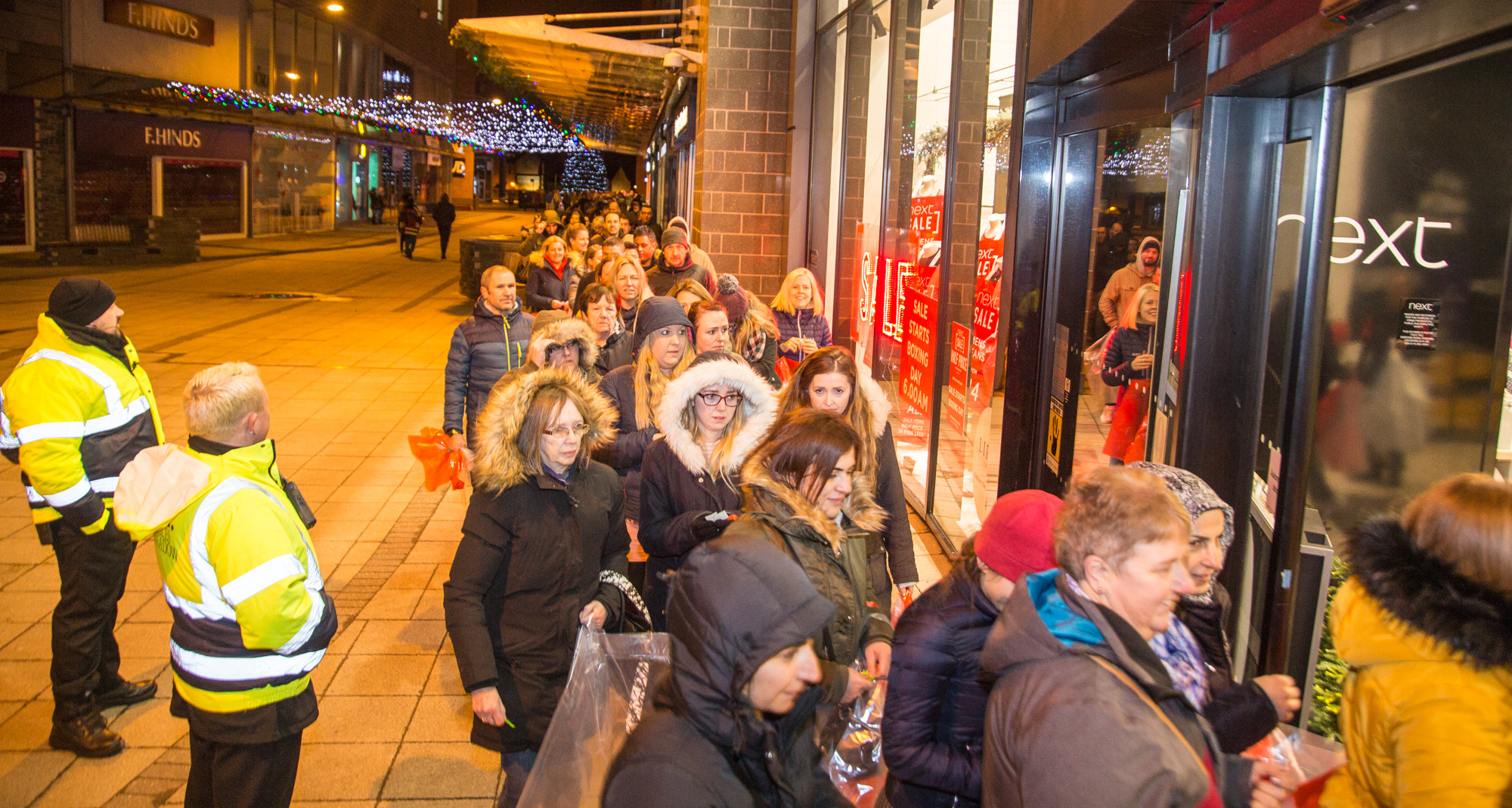 Bargain hunters queue from 3am as sales fever comes to Wrexham