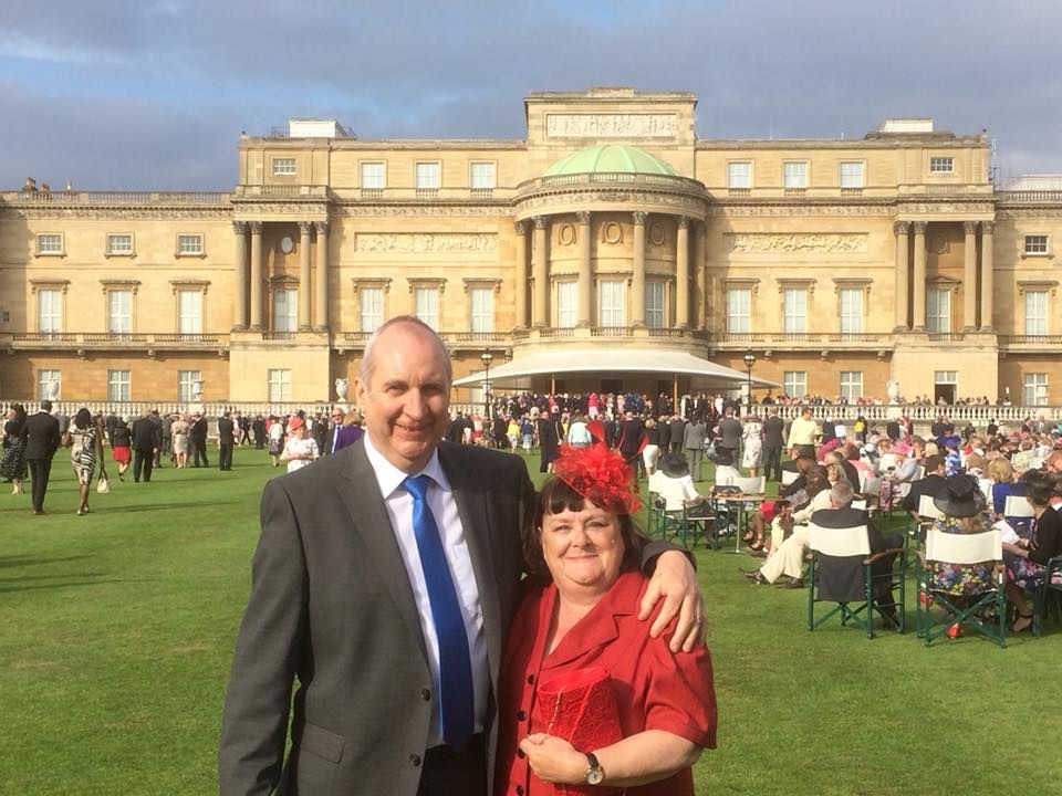 Caring Ann mingles with royalty at garden party