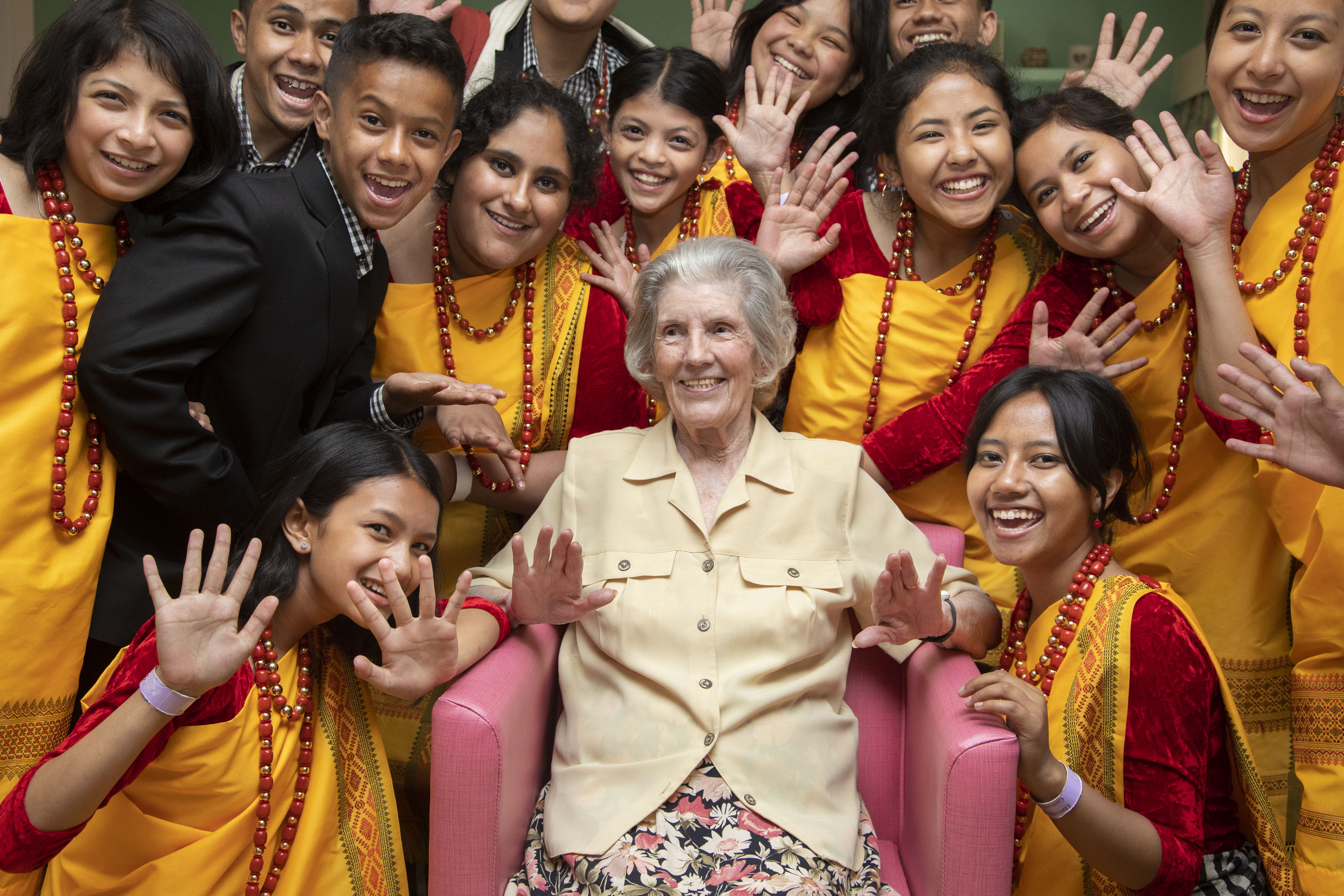 Indian choir brings joy to Nancy, 90