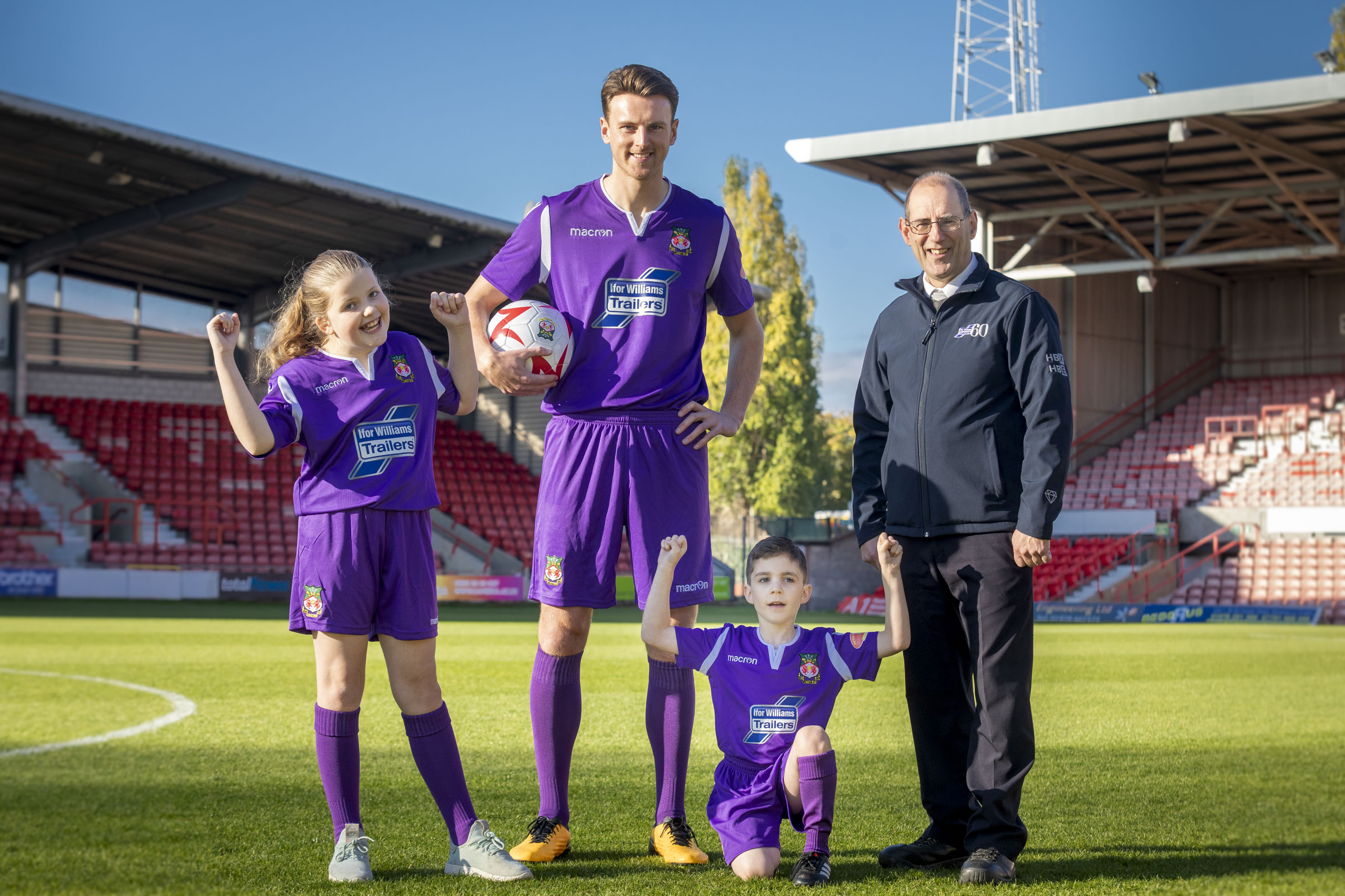 Wrexham fan Russell hopes for purple patch in form with new kit