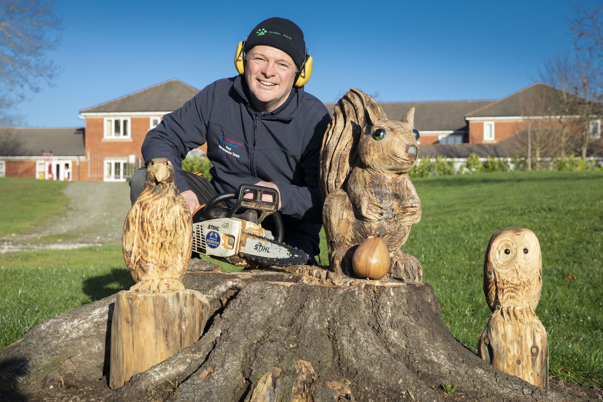 Chainsaw sculptor creates a magnificent menagerie