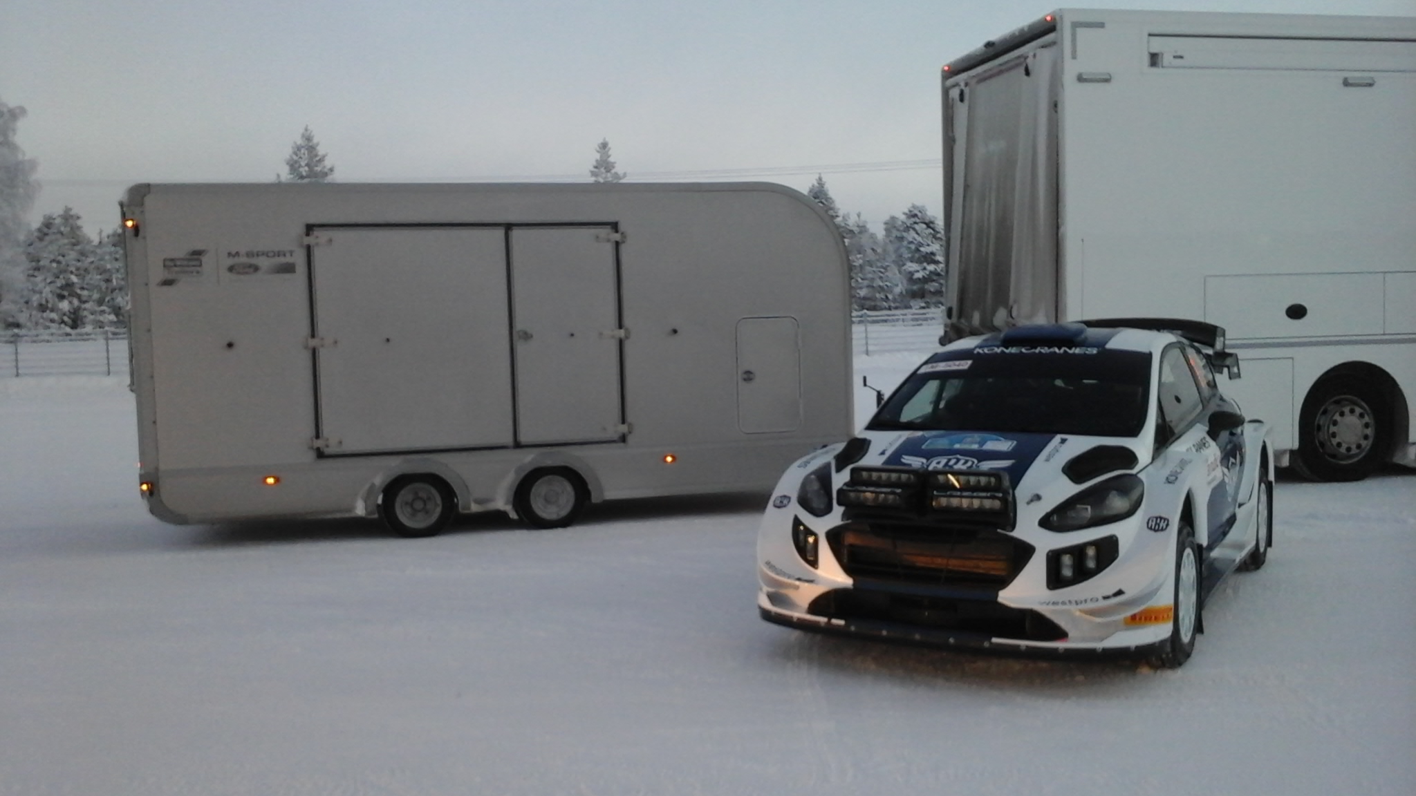 Trailer maker helps steer F1 star to success in Arctic rally 