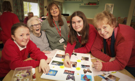 Youngsters make memories with care home residents
