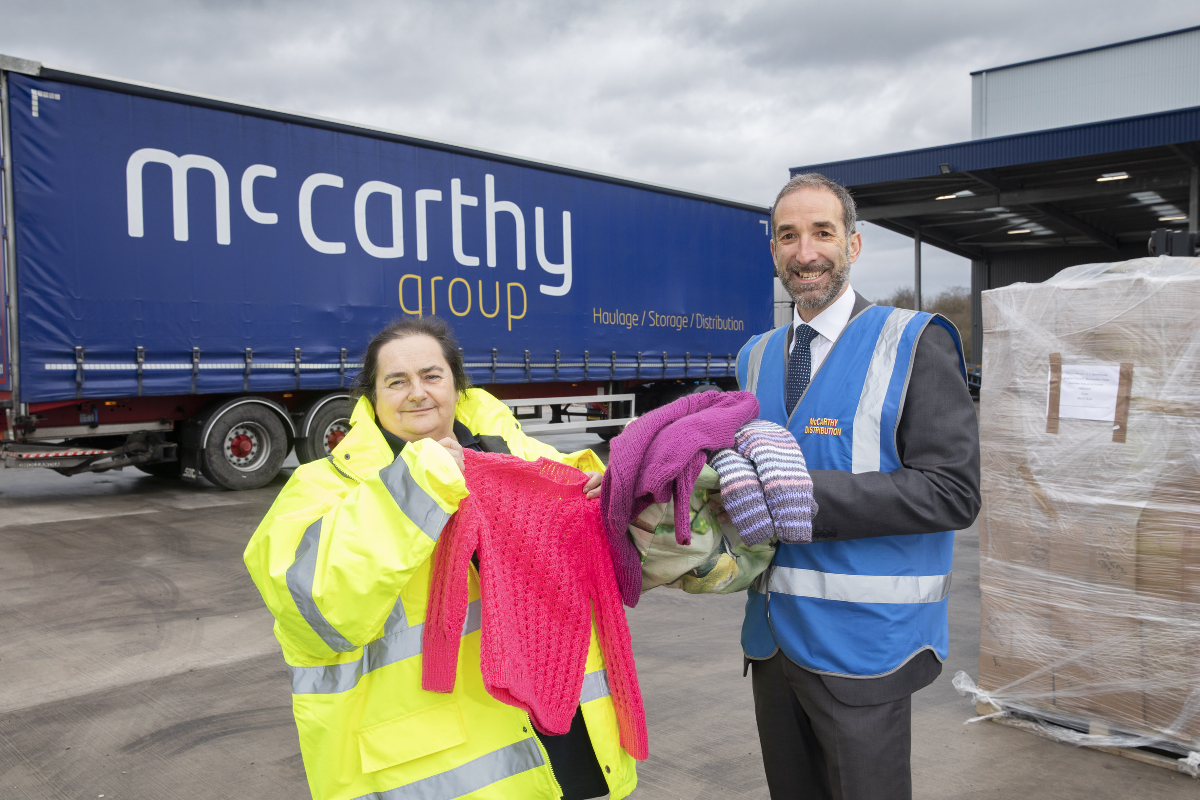 Generous Jayne ships out tonnes of aid to underprivileged Romanian families with support from distribution firm