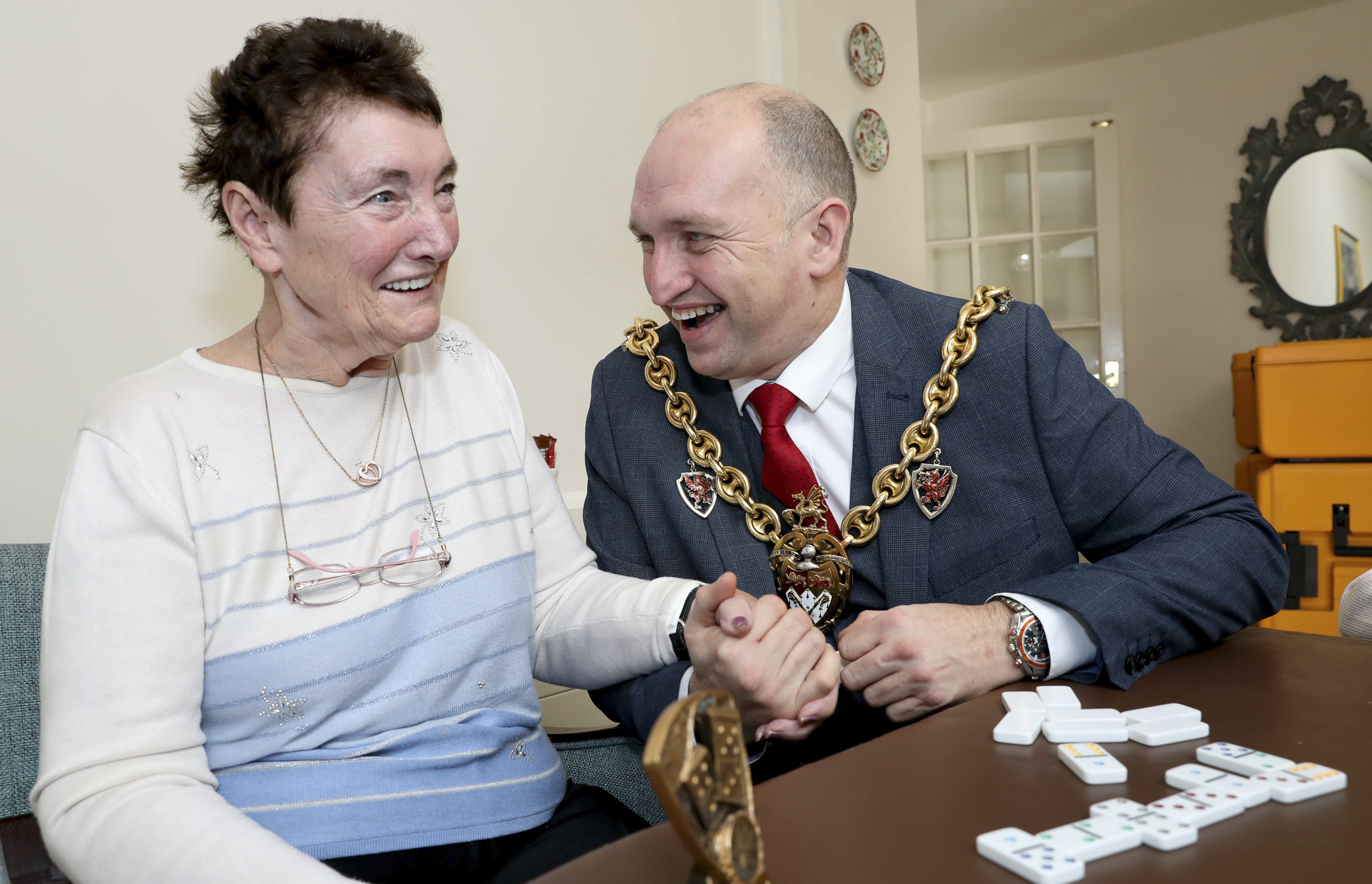 Care home residents knock spots off mayor
