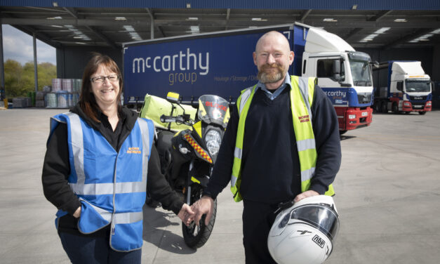 Truck driver Phil puts motoring skills to good use on his blood bike