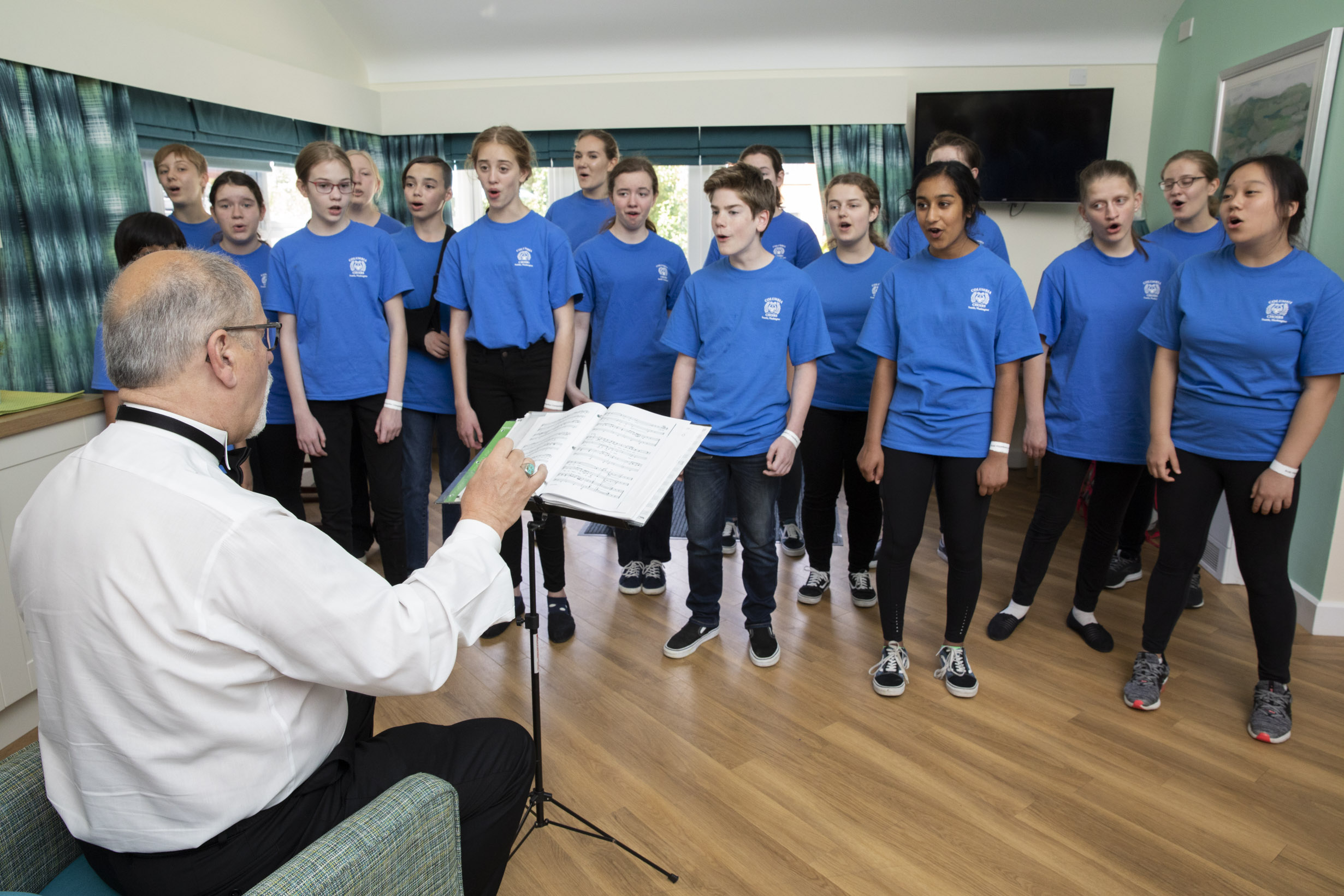 Wrexham care home residents spellbound by American choirs