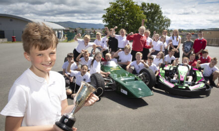 F1 hero Tom inspires pupild at his old school in Denbigh
