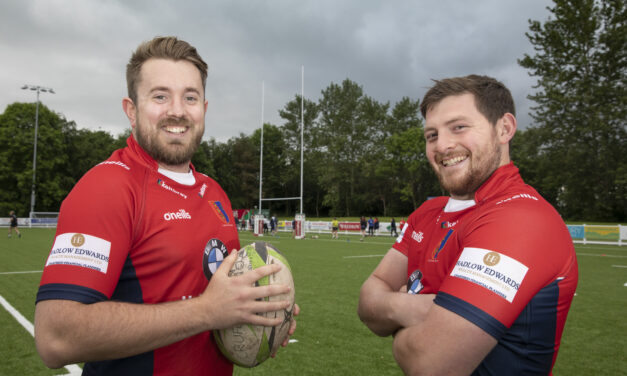 Title-winning rugby team take to field in style thanks to Wrexham finance firm’s £2,000 boost