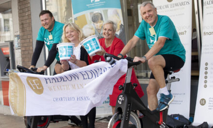 Two Wrexham finance bosses take two wheels to raise money for hospice