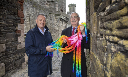 Touching get well gesture with 1,000 origami birds from Japan deepens the bond with Conwy