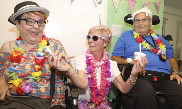 Life’s a beach for creative care home residents