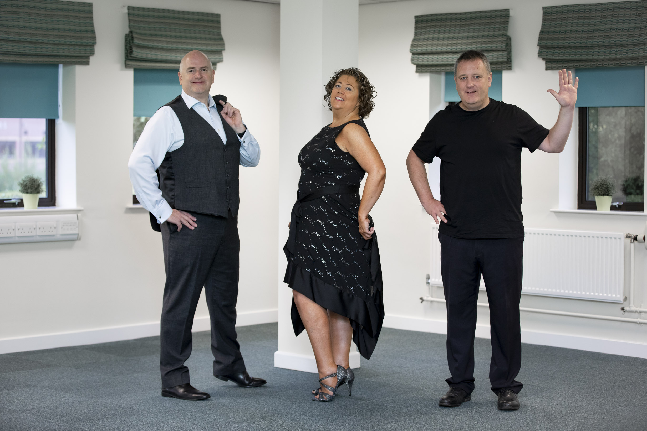 Trio of business leaders strut their stuff in Strictly competition in aid of hospice
