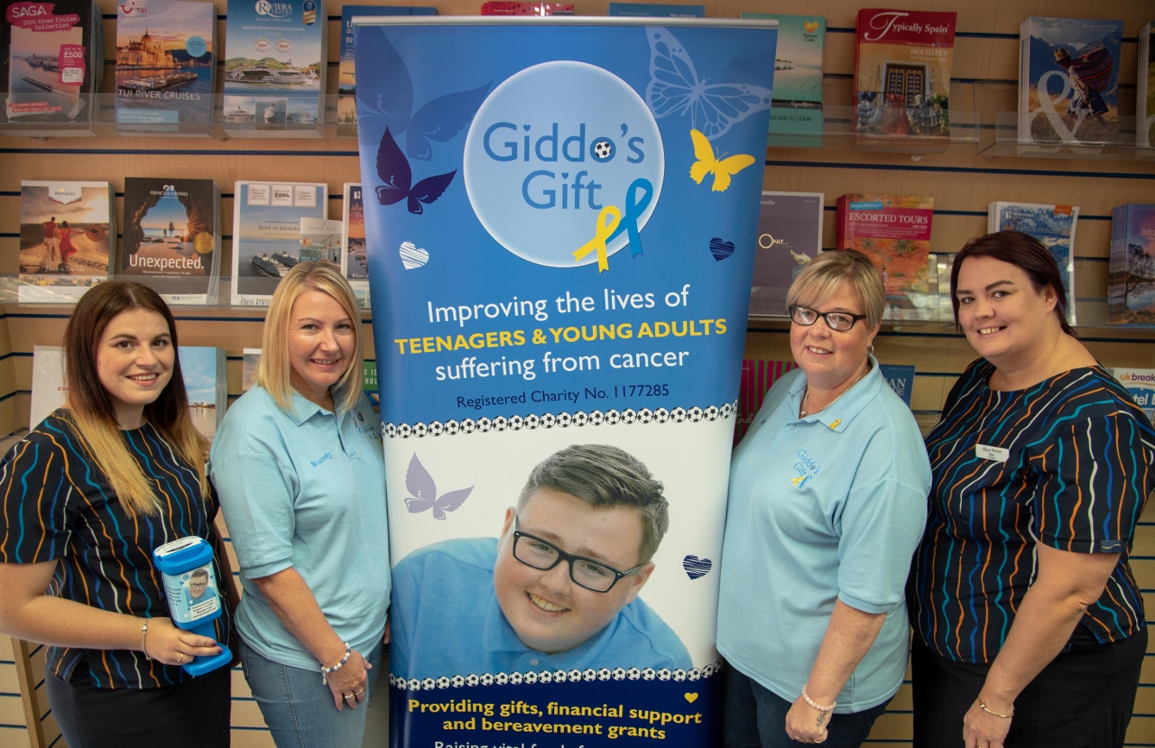 Flint travel agent team support charity in memory of teenager