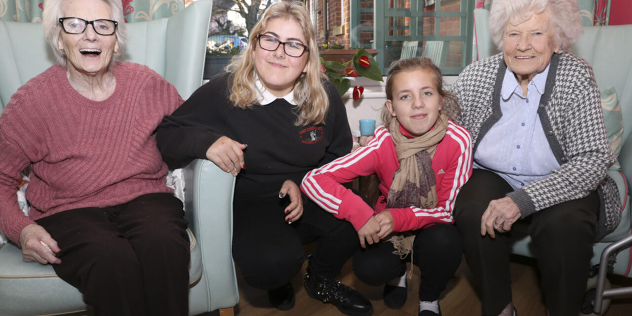 Pupils bridge generation gap by teaching care home residents how to sing using sign language