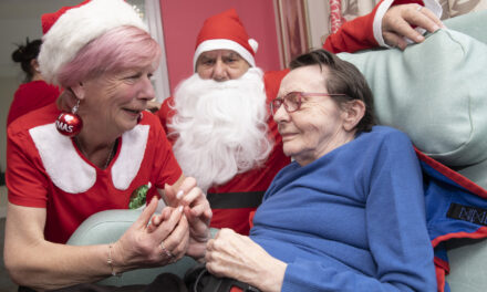 Care home residents enjoy festive fun and buy last minute Christmas presents