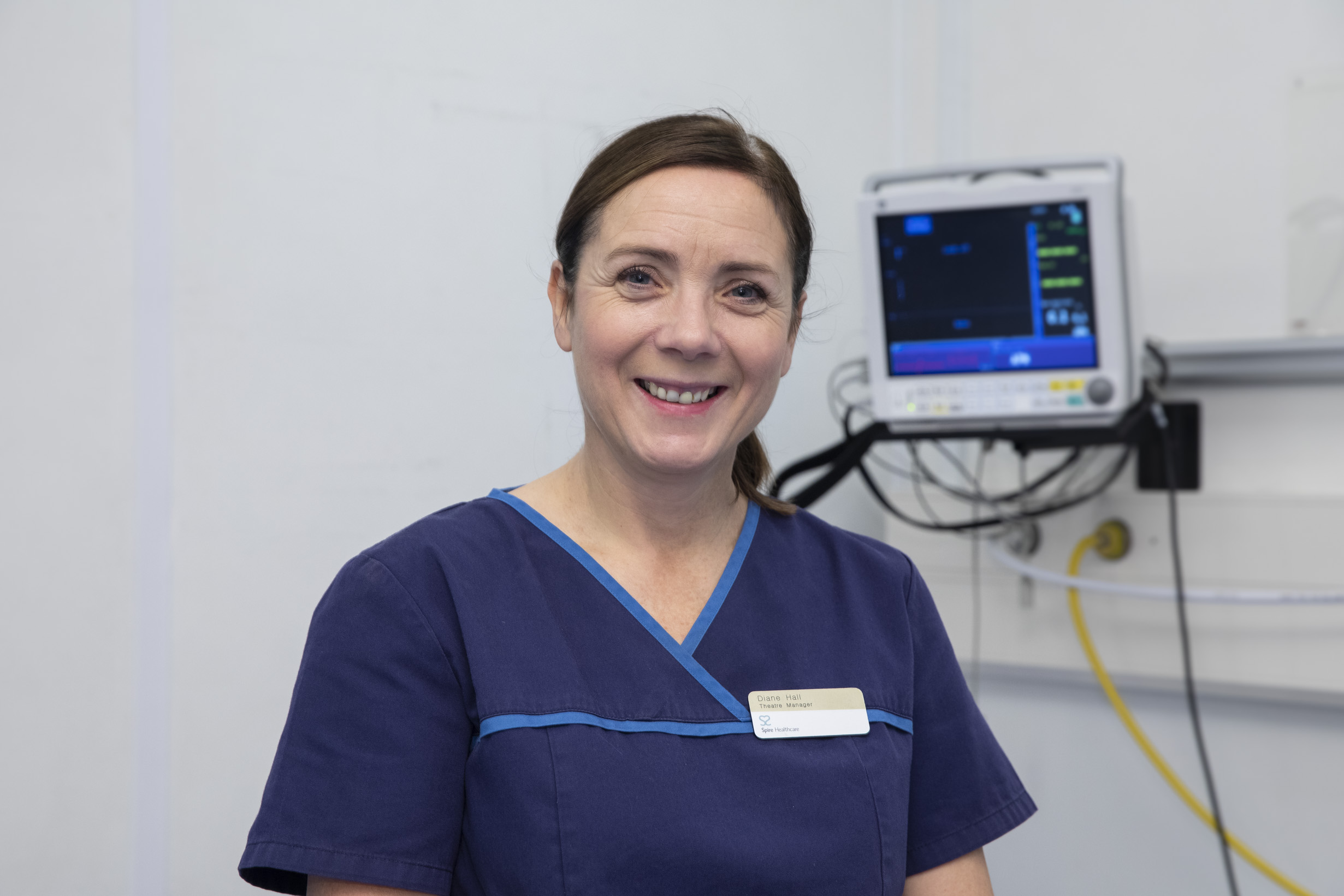 Hospital theatre manager Diane honoured for two decades’ service