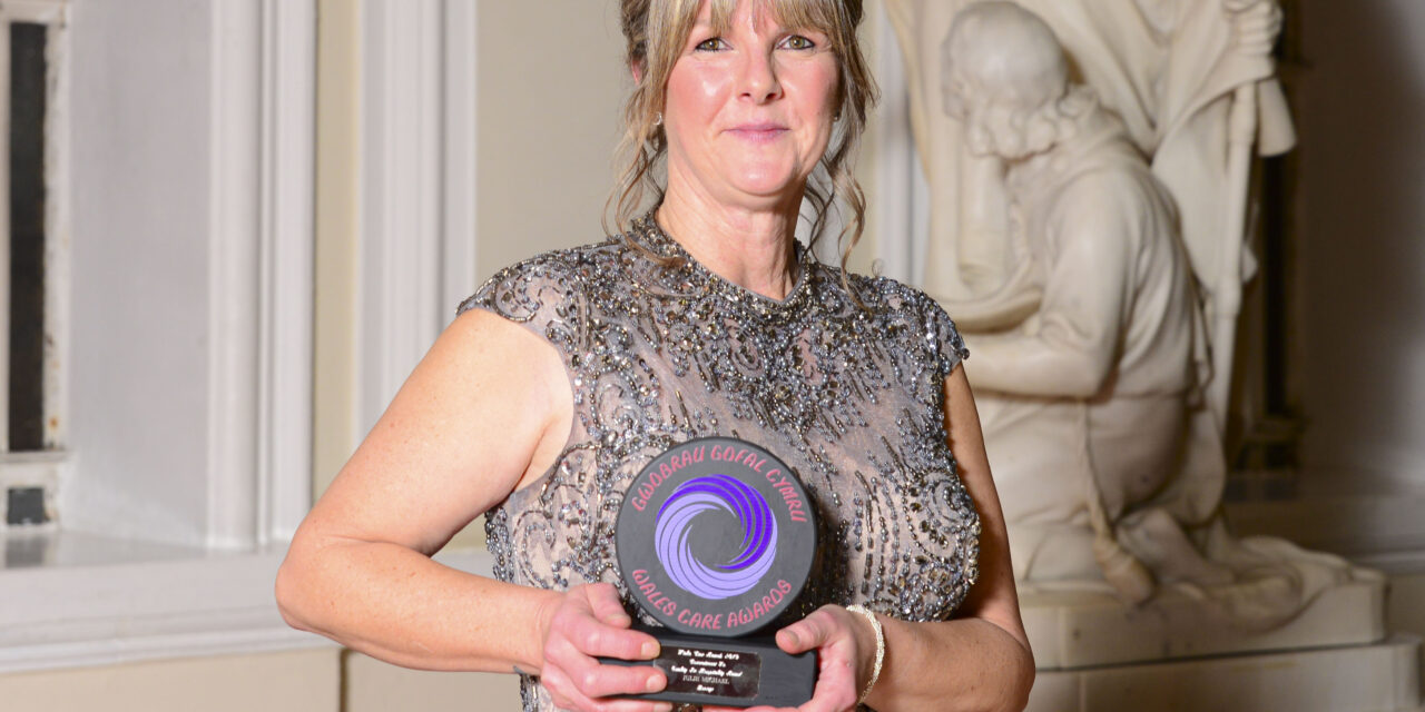 Care home housekeeper cleans up at awards