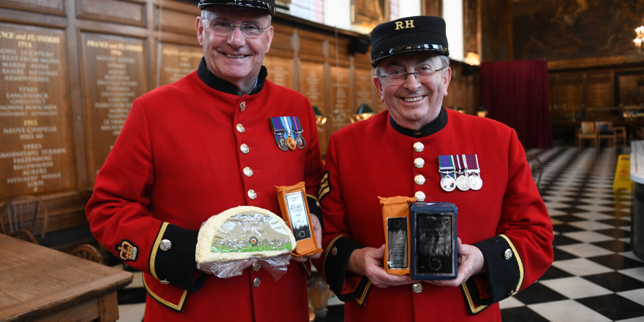 Top Welsh cheesemakers bring a slice of festive cheer to veterans marking 75th D-Day anniversary