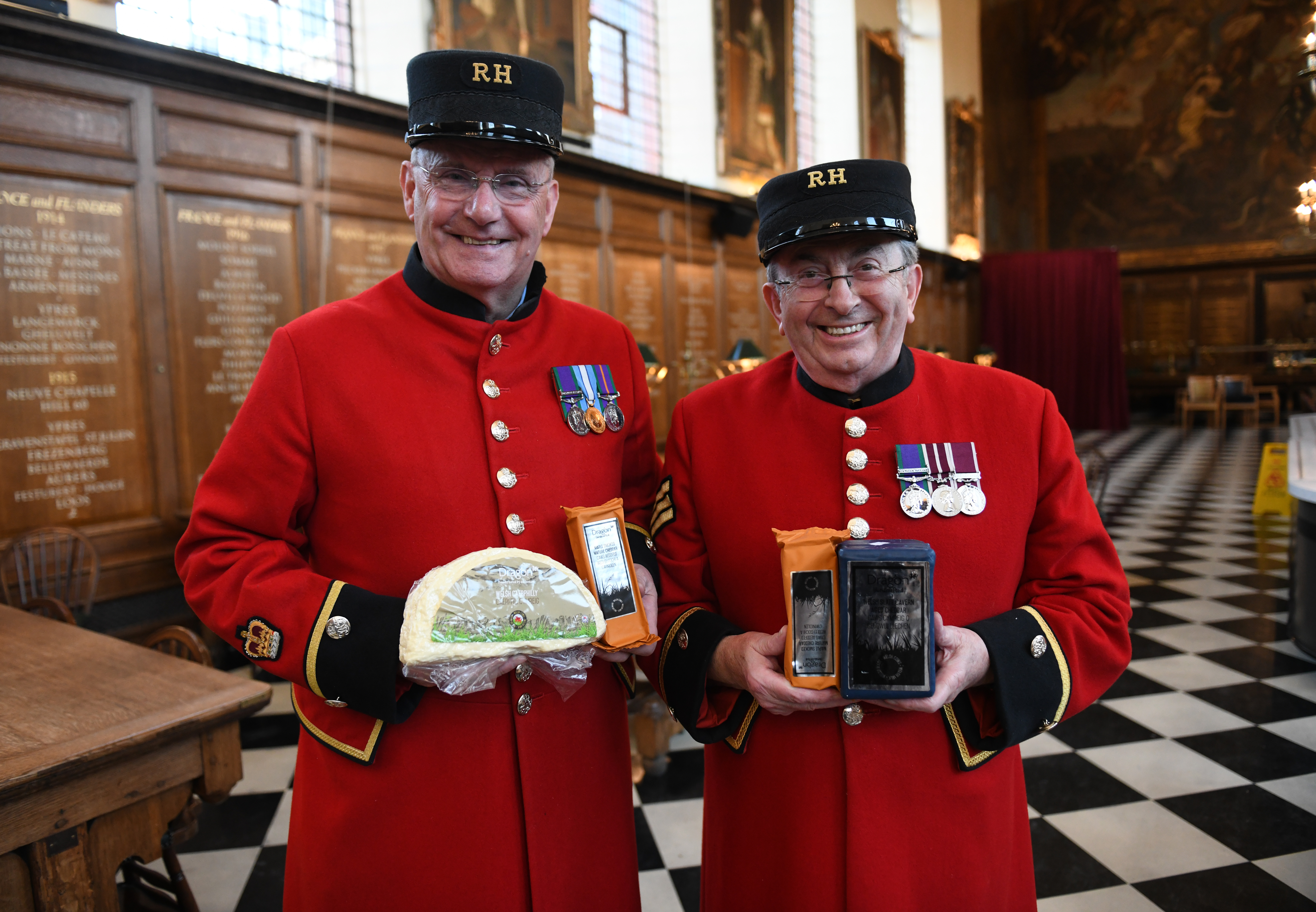 Top Welsh cheesemakers bring a slice of festive cheer to veterans marking 75th D-Day anniversary