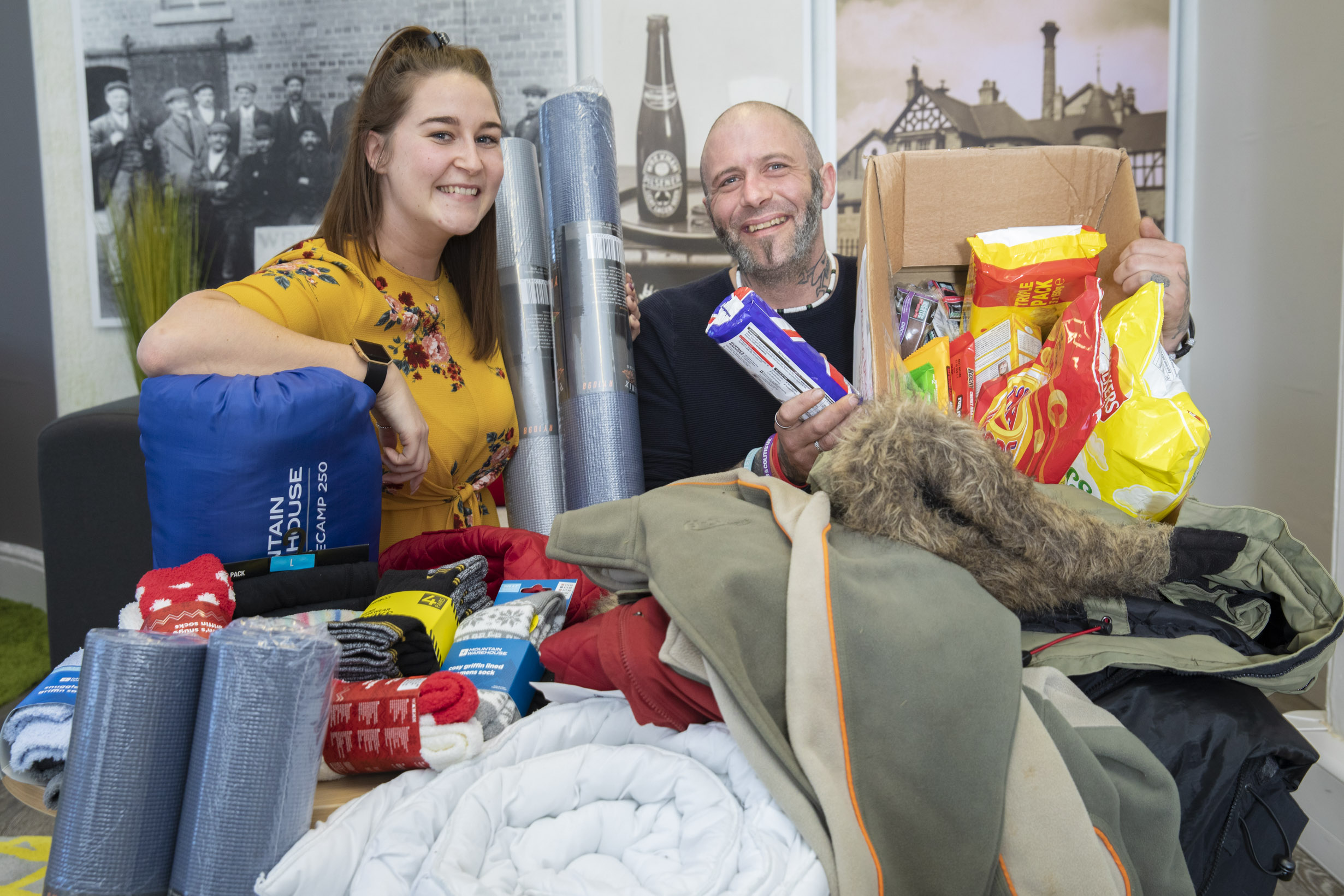 Kind-hearted truck driver Matt thanks Wrexham finance firm for helping help the homeless