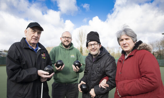 Storage giant helps blind bowlers beat disability on Bradley’s all-weather green