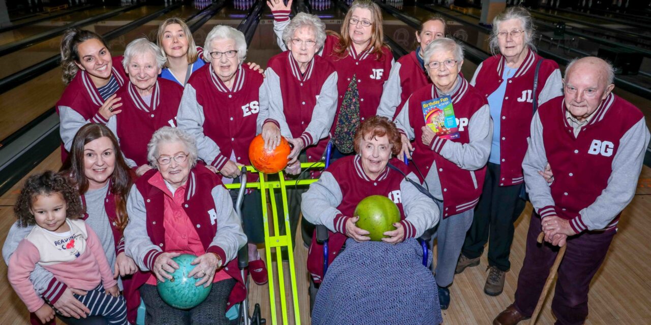 Twinkle-toed care home residents prove bowling is right up their alley – in their 90s