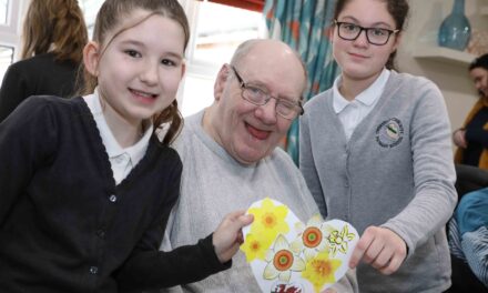 Pupils and care home residents celebrate St David’s Day in style