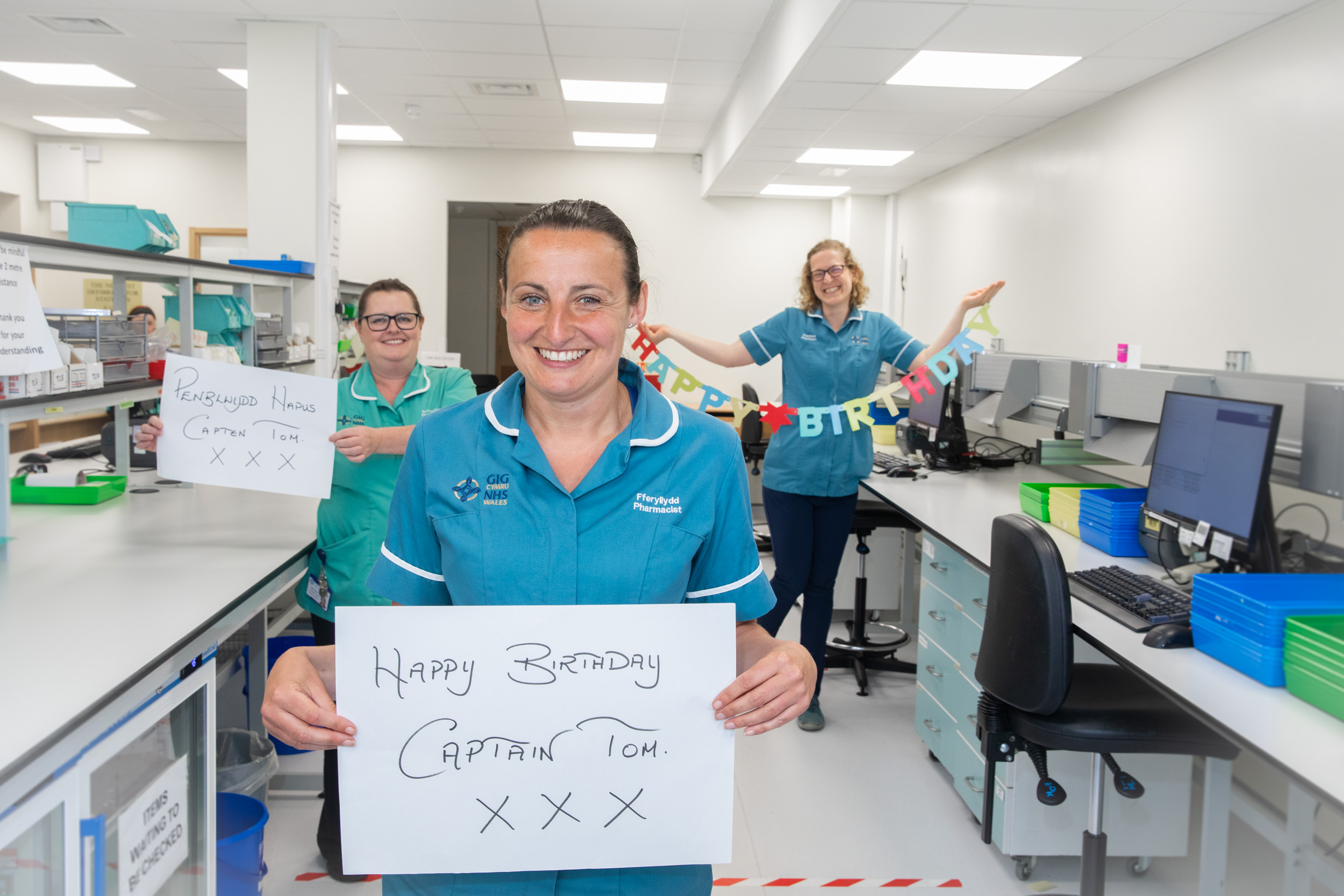 Welsh NHS staff send birthday wishes to Colonel Tom – in song of course