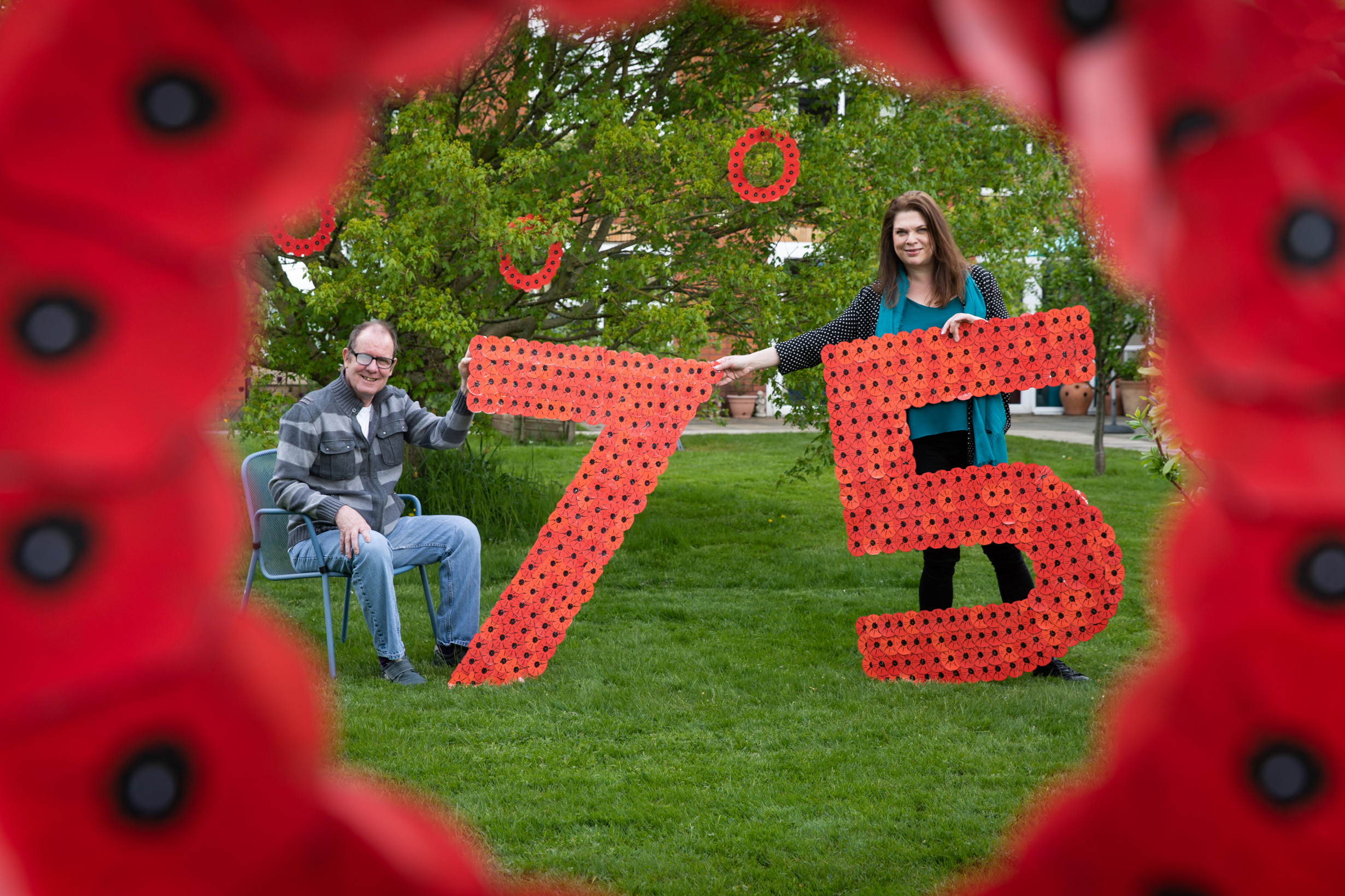 Spectacular poppy display to mark VE Day 75th anniversary