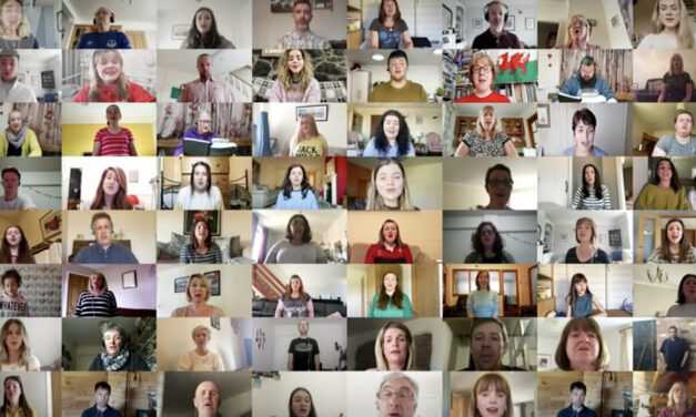 Rousing performance of Calon Lȃn by digital lockdown choir goes viral with 190,000 views